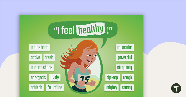 Go to Healthy Synonyms Poster teaching resource