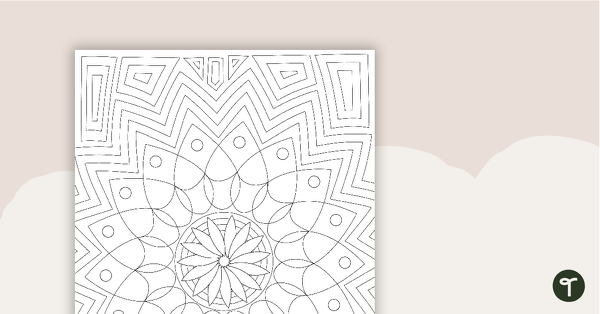 Go to Pattern Colouring In – Flower teaching resource