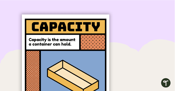 Go to Capacity Vocabulary Poster teaching resource