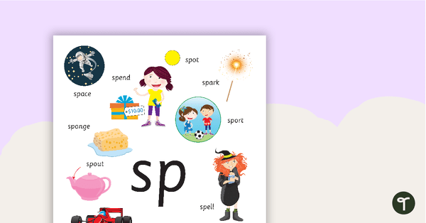 Go to Sp Blend Poster teaching resource