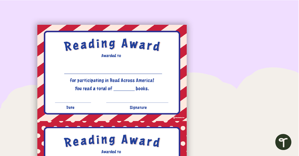 Go to Read Across America Participation Certificates teaching resource