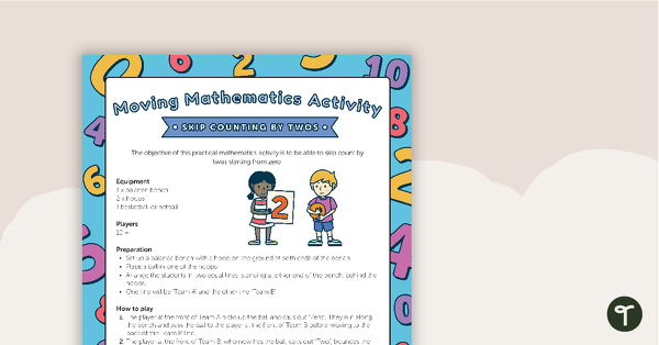 Go to Moving Mathematics Activity - Skip Counting By Twos teaching resource