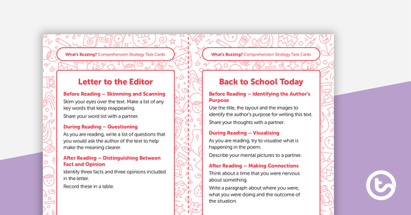 Go to Year 4 Magazine - "What's Buzzing?" (Issue 2) Task Cards teaching resource