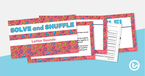 Go to Solve and Shuffle - Letter Sounds PowerPoint Game teaching resource