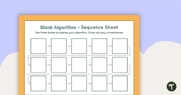 Go to 15-Step Algorithm Sequence Sheet - Lower Primary teaching resource