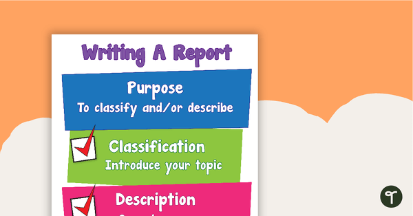 Go to Writing A Report Poster teaching resource