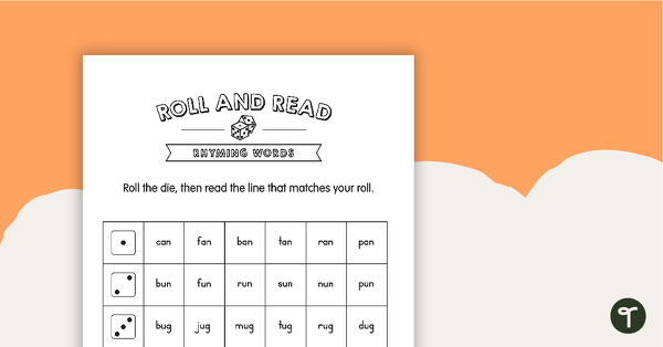 Go to Roll and Read – Rhyming Words teaching resource