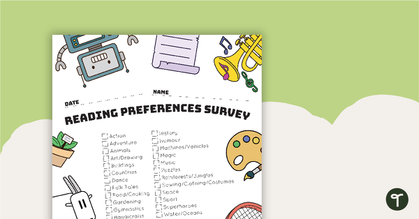 Go to Reading Preferences Survey teaching resource