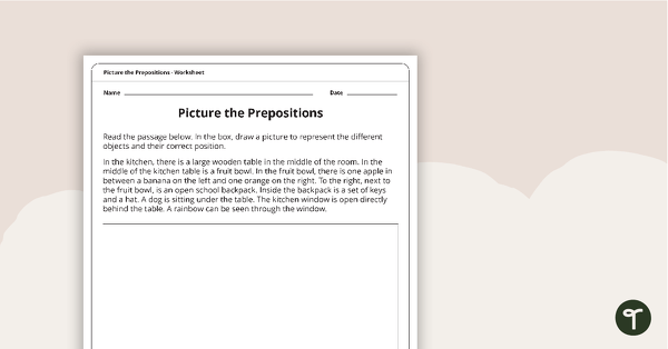 Go to Picture the Preposition Worksheet teaching resource