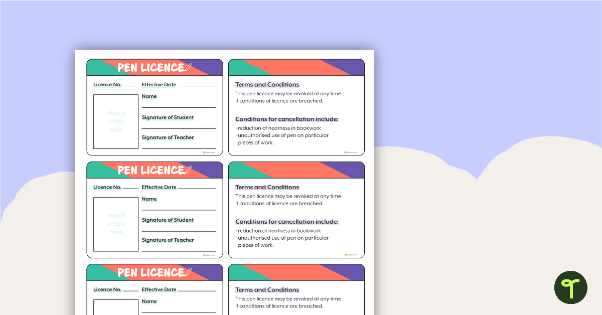 Pen Licences teaching-resource
