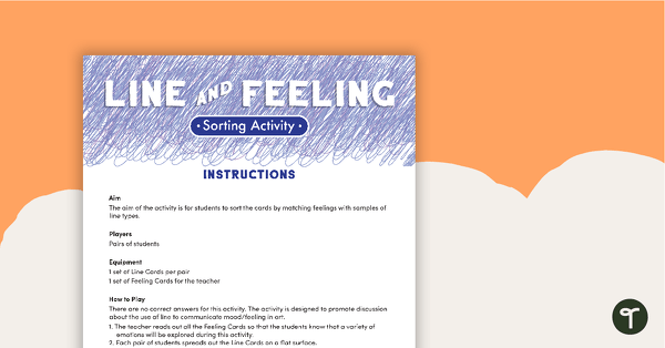 Go to Line and Feeling Sorting Activity - Lower teaching resource