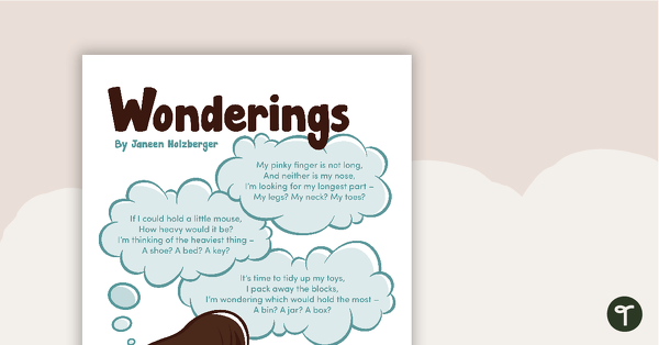 Go to Wonderings – Worksheet teaching resource