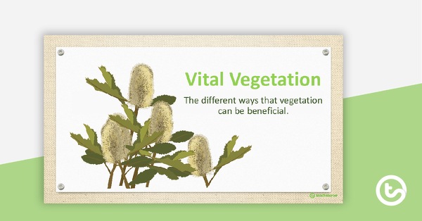 Go to Vital Vegetation PowerPoint teaching resource