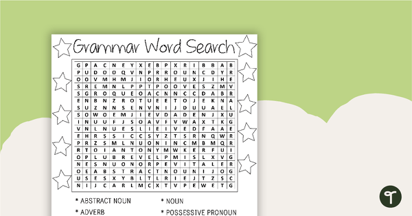 Go to Grammar Word Search with Solution teaching resource