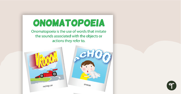 Go to Onomatopoeia Poster teaching resource