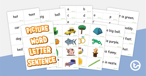 Go to Picture, Letter, Word, Sentence – Classroom Display teaching resource