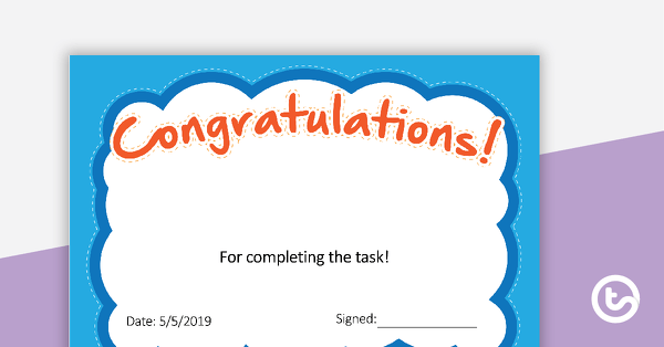 Go to Editable Award Certificates teaching resource