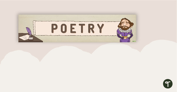 Go to Poetry Display Banner teaching resource