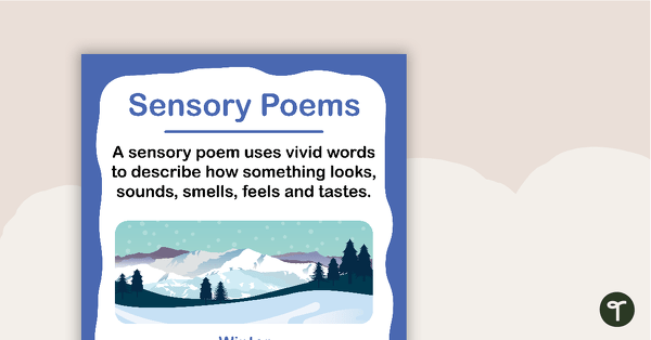 Go to Sensory Poems Poster and Template teaching resource