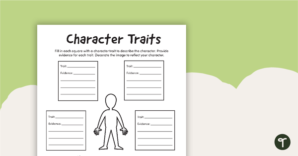 Go to Character Traits Graphic Organizer teaching resource