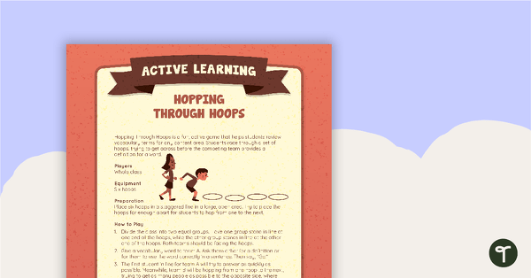 Go to Hopping Through Hoops Active Game teaching resource