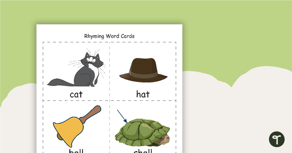 Go to Rhyming Word Cards teaching resource