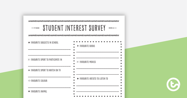 Go to Student Interest Survey - Upper Years teaching resource