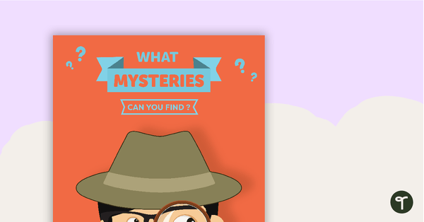 Go to Detective Themed - Book Report Template and Poster teaching resource