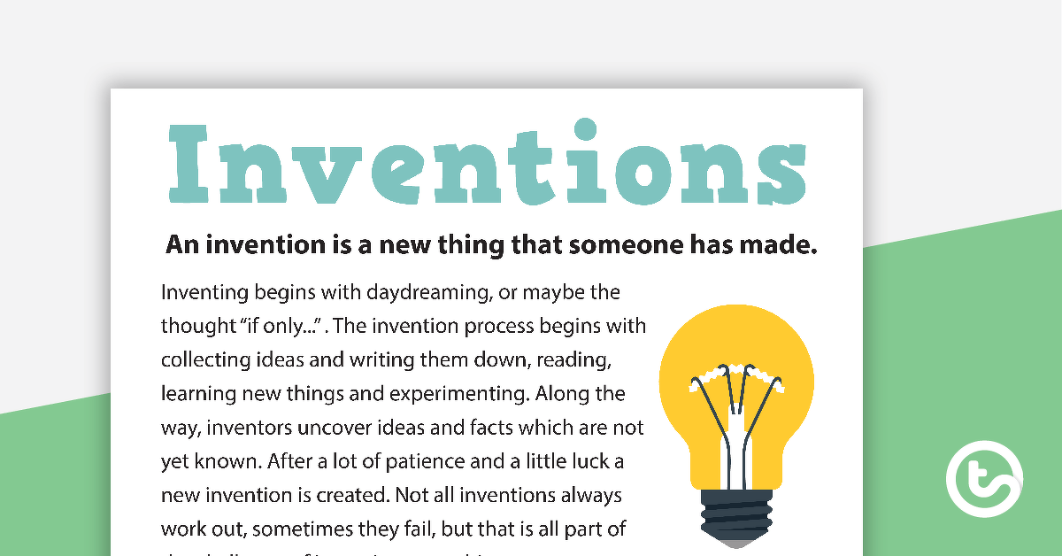 Inventions Information Poster teaching-resource