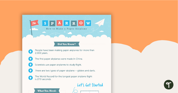 Go to How to Make a Paper Airplane – Procedural Writing Worksheet teaching resource