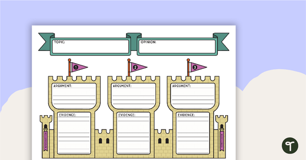 Go to Argument Planning Template (Castle) teaching resource