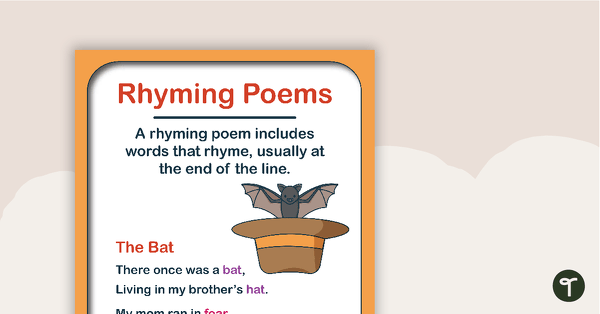 Go to Rhyming Poems Poster and Template teaching resource