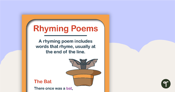 Go to Rhyming Poems Poster and Template teaching resource