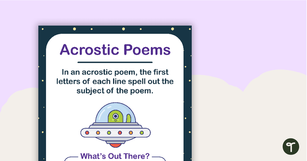 Go to Acrostic Poems Poster and Templates teaching resource