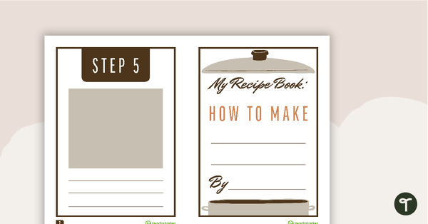 Go to Procedure Writing - My Recipe Book Template teaching resource