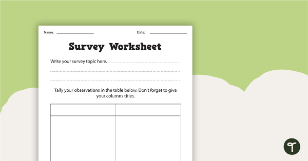 Go to Data Collection - Worksheets teaching resource