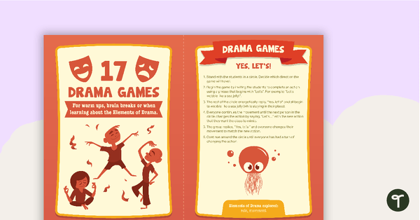 Go to Drama Game Task Cards teaching resource