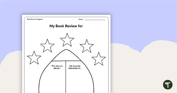 Go to Rocket-Themed Book Review Template and Poster teaching resource