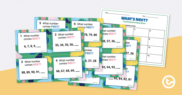 Go to What's Next? - Counting Task Cards teaching resource