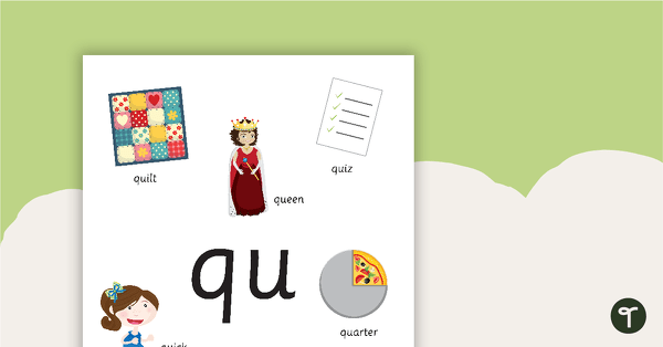 Go to Qu Digraph Poster teaching resource