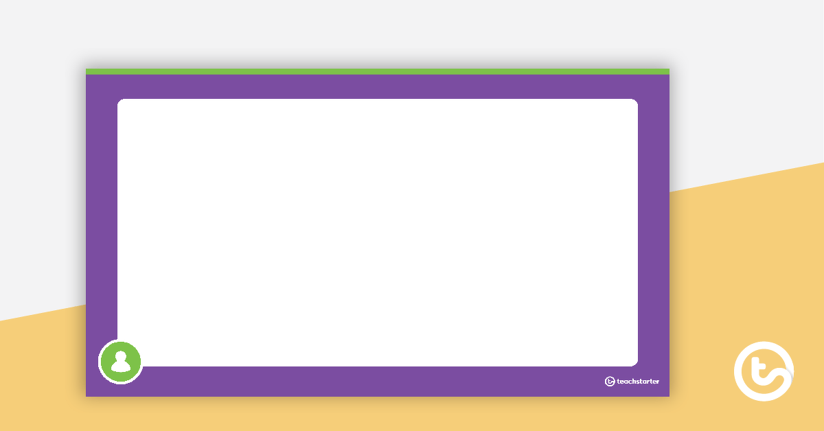 Plain Purple - PowerPoint Template teaching-resource