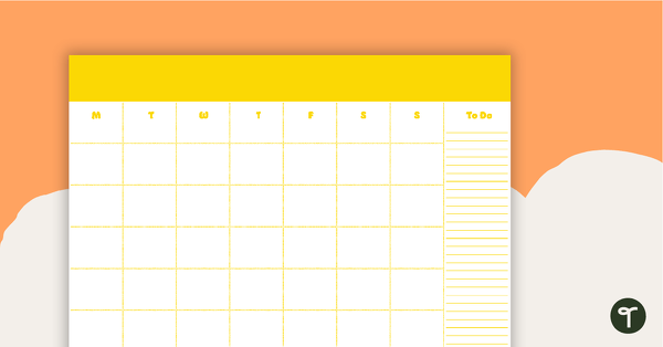 Go to Plain Yellow - Monthly Overview teaching resource