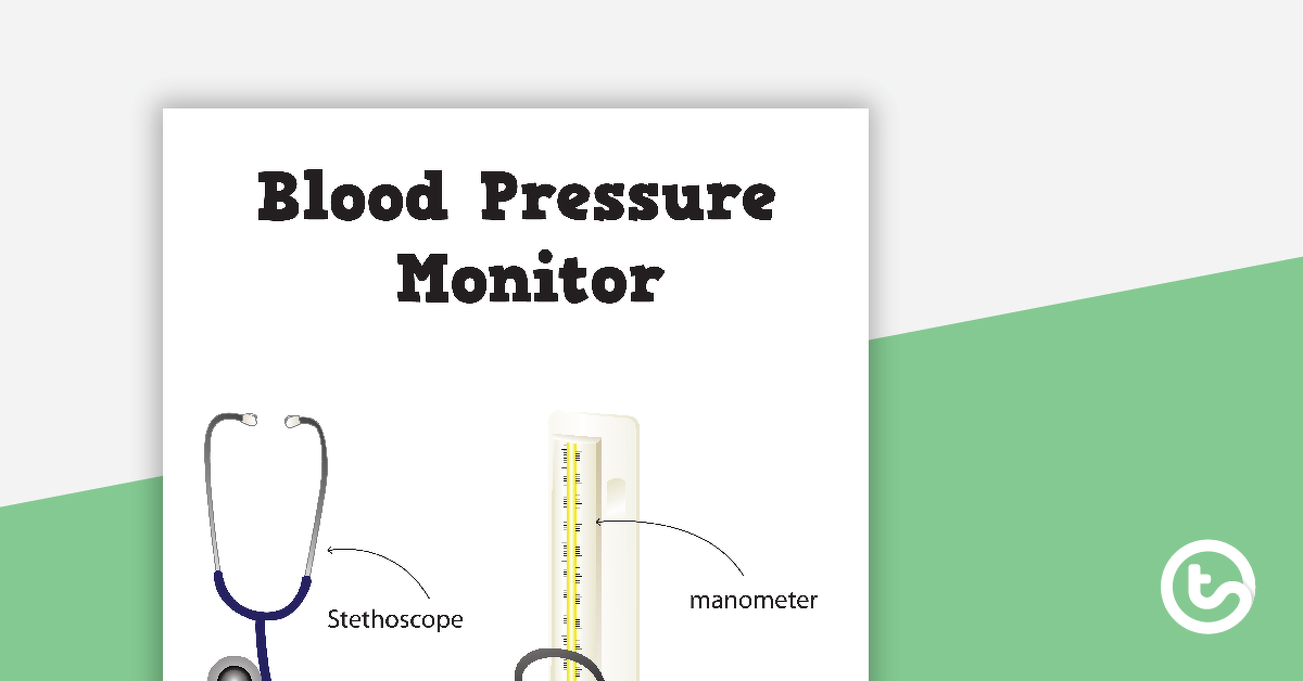 Blood Pressure Monitor Poster teaching-resource