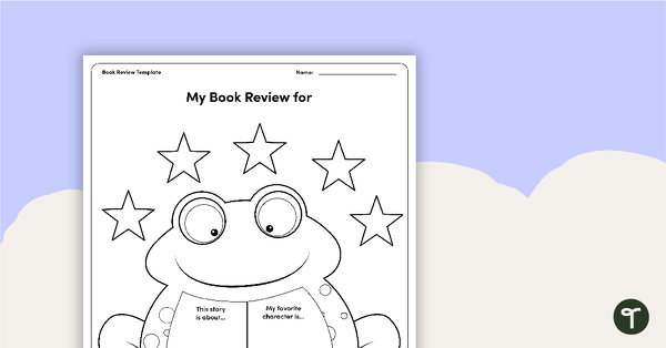 Go to Frog-Themed Book Review Template and Poster teaching resource