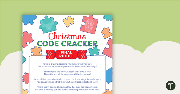 Go to Christmas Code Cracker Whole Class Game teaching resource