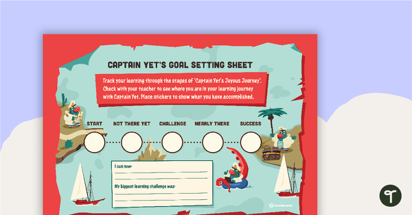 Go to Growth Mindset Goal Sticker Chart (Captain Yet Version) – Template teaching resource