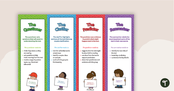 Go to Reciprocal Teaching - Role Bookmarks teaching resource