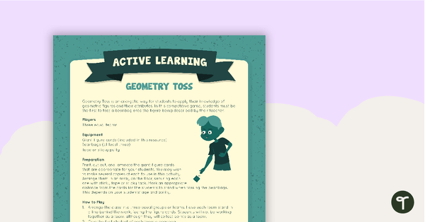 Go to Geometry Toss - Active Learning Game teaching resource