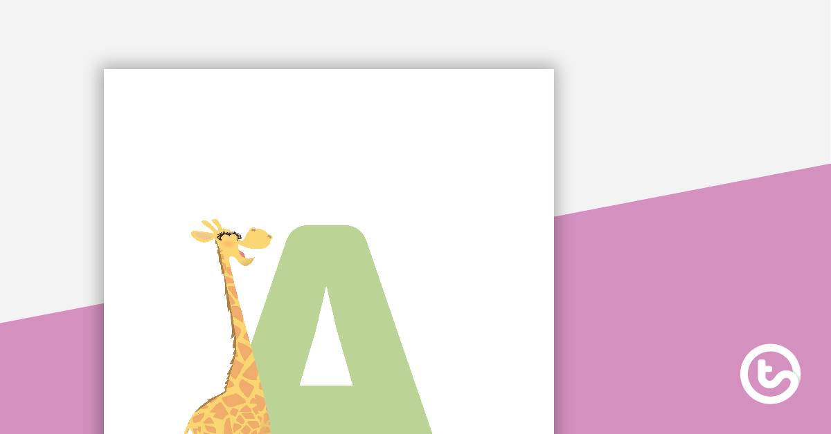 Giraffes - Letter, Number, and Punctuation Set teaching-resource