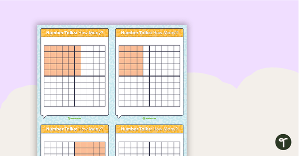 Go to Number Talks - How Many Task Cards teaching resource